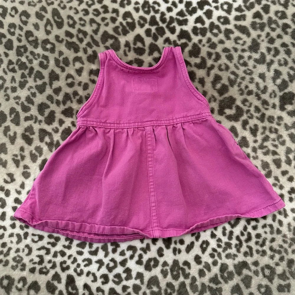 1997 Vintage Levi’s Jeanswear For Girls Colored Denim Dress Pink Size 18 months